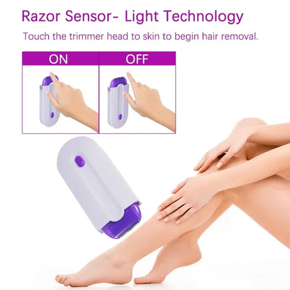 Professional Painless Hair Trimmer Skin Touch Electric Shaver USB Rechargeable Women Body Face Leg Bikini Hand Lady Hair Clipper