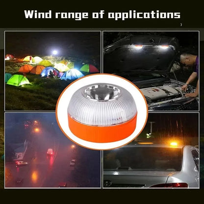 Car Emergency Beacon Light V16 Homologated Dgt Approved USB Rechargeable Magnetic Induction Strobe Light Car Emergency Light